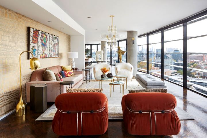 St Kilda Road Penthouse, living room