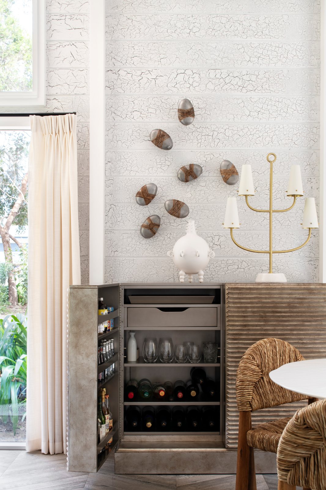 Mornington Beach House, bar cabinet