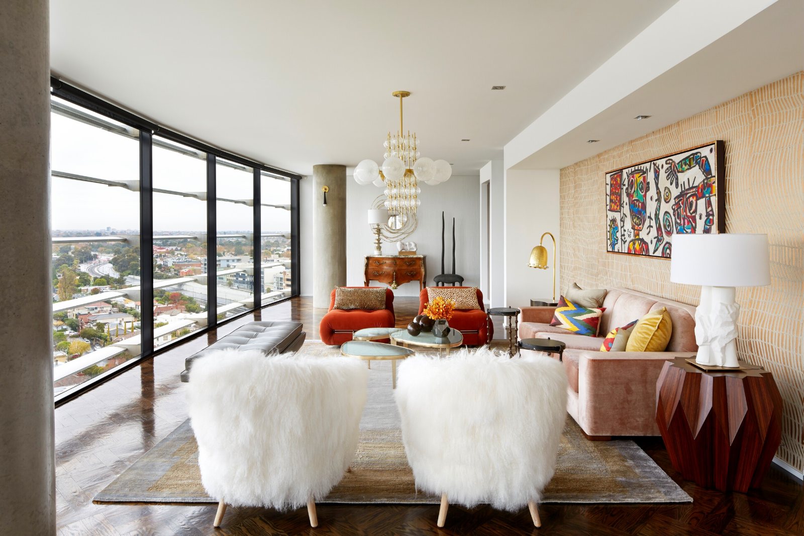 St Kilda Road Penthouse, living room