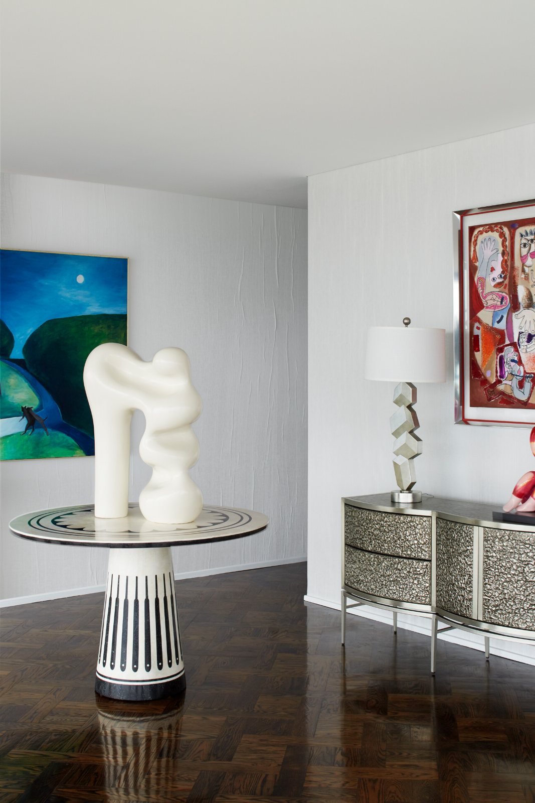 St Kilda Road Penthouse, living room detail